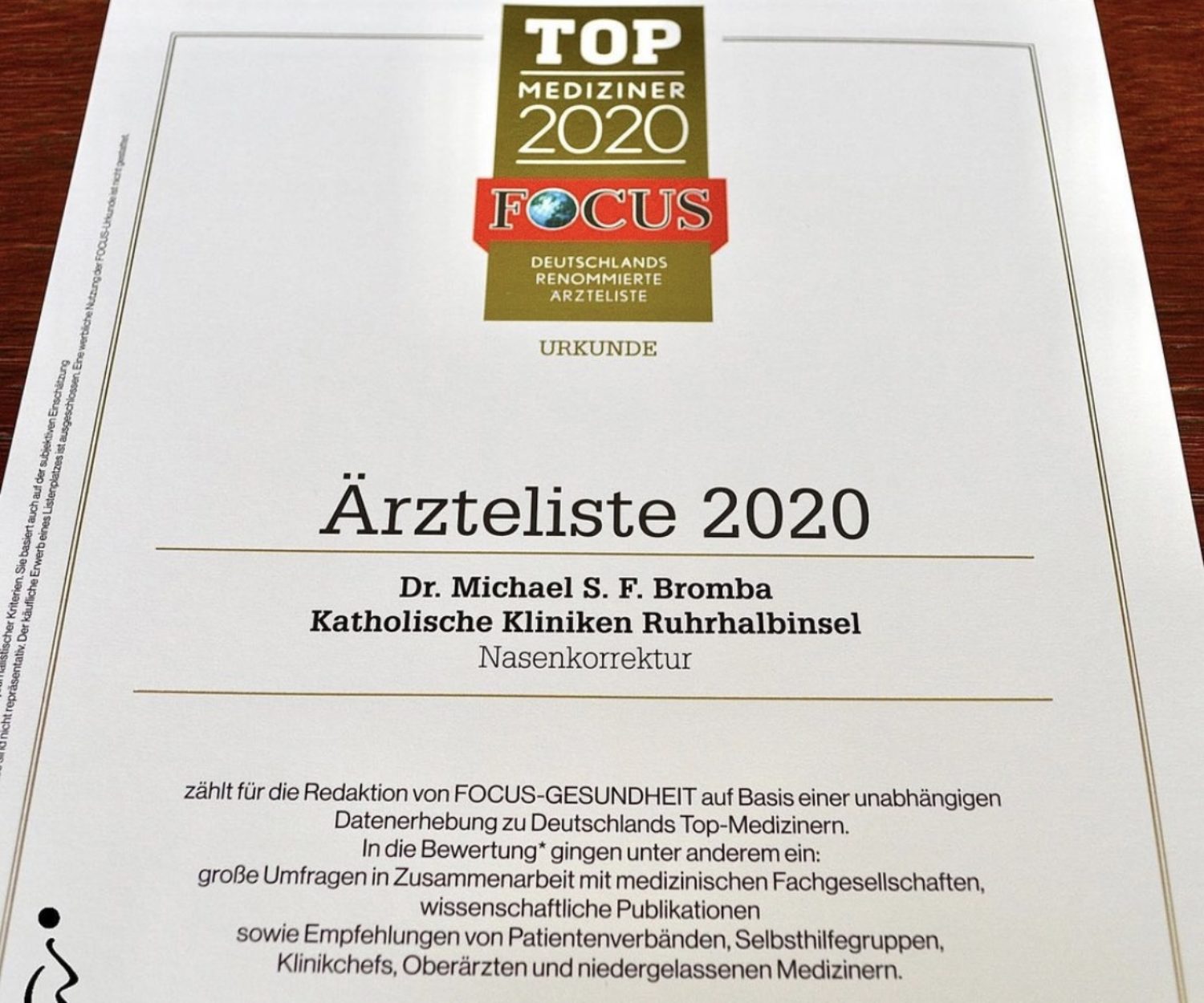 Ärzteliste 2020 - Nasenkorrektur Dr. Bromba